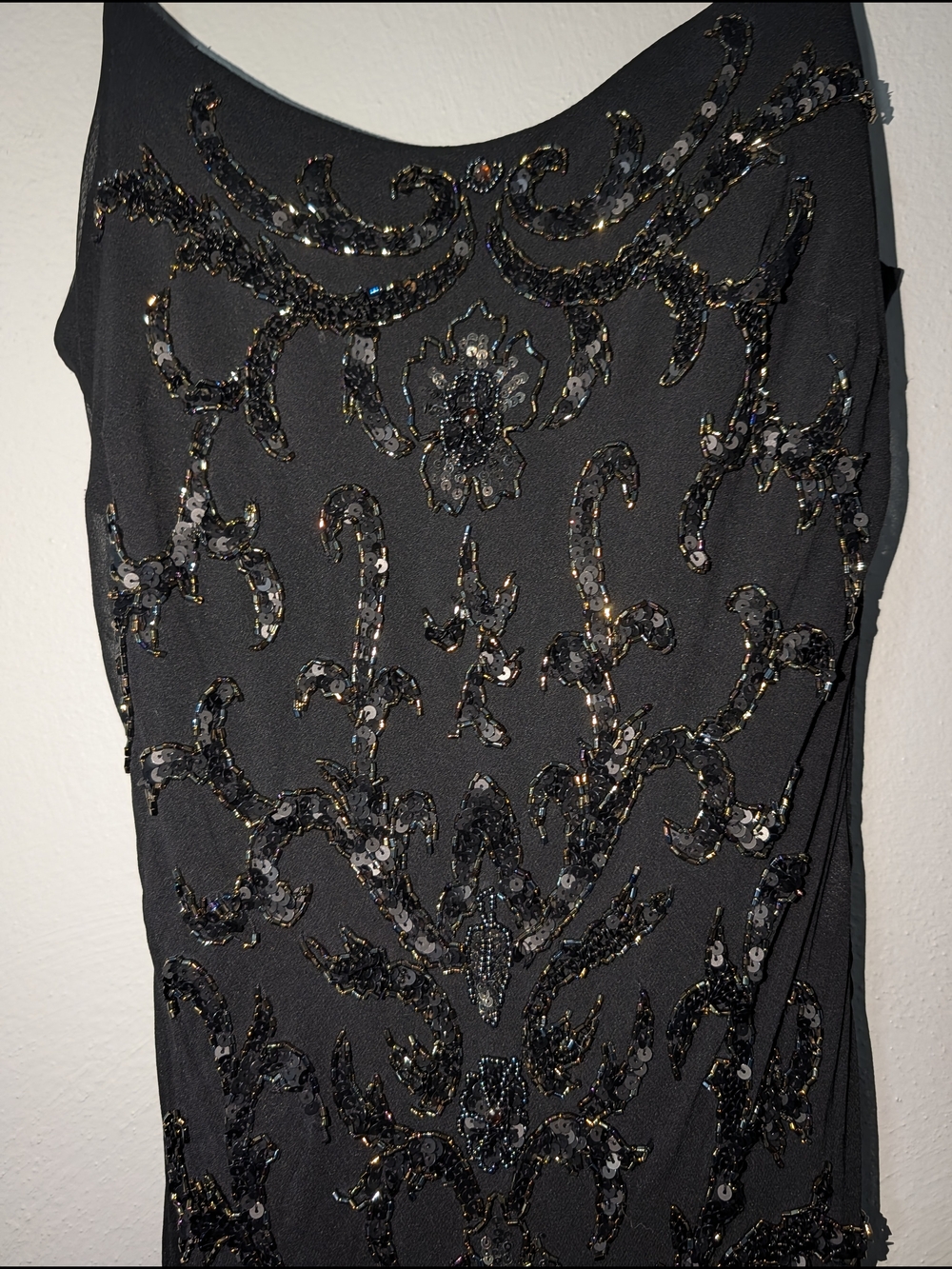 6 Sue Wong Nocturne Y2K Silk Vintage Beaded Gown - Picture 3 of 9